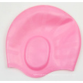 Men Women Waterproof Silicone Protective Ear Swimming Caps